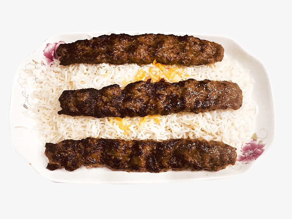 SEEKH KABAB WITH RICE